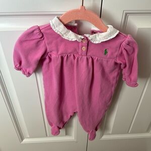 Ralph Lauren baby girl footie longalls